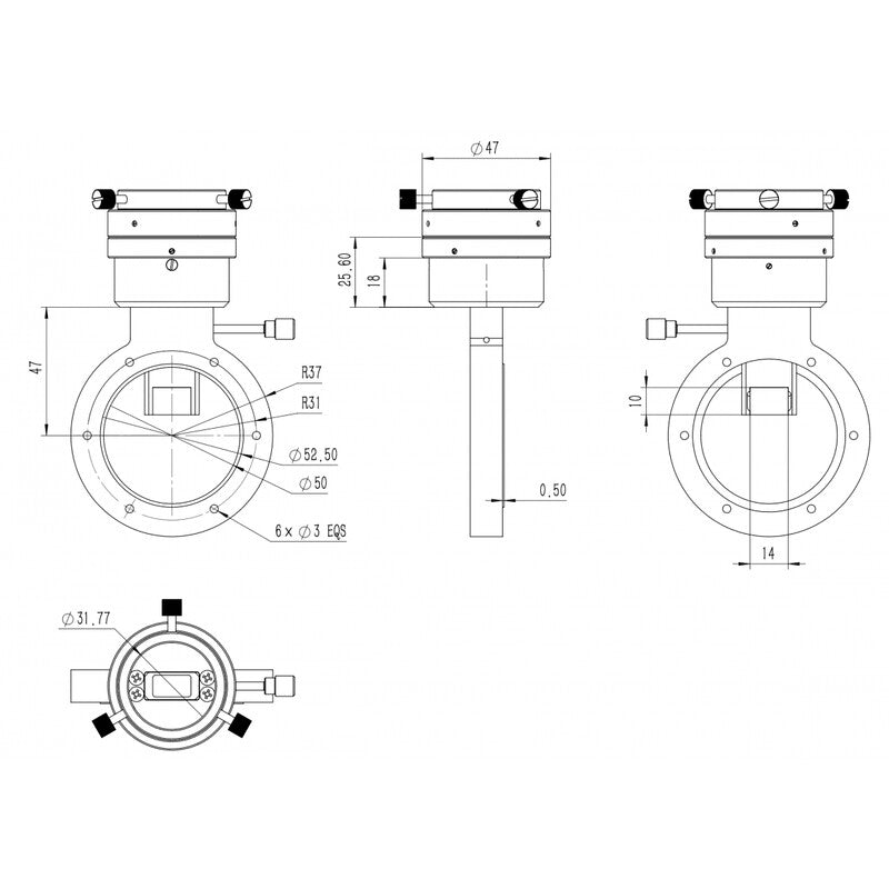 Off-Axis-Guider M Pro pour l'astronomie - QHY