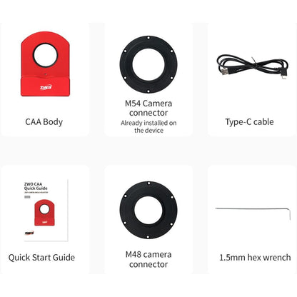 Rotateur de champ ZWO CAA pour l'astronomie - rotation précise et back-focus maîtrisé - ZWO