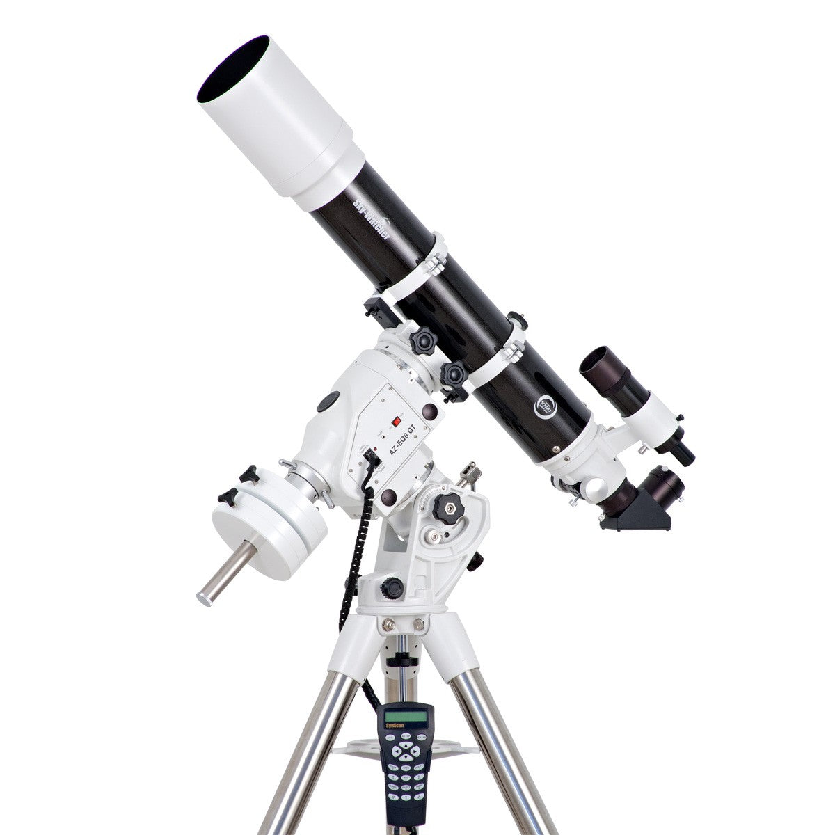 Sky-Watcher Black Diamond 120ED f/7,5 Zielfernrohr auf AZ-EQ6 Pro Go-To-Montierung