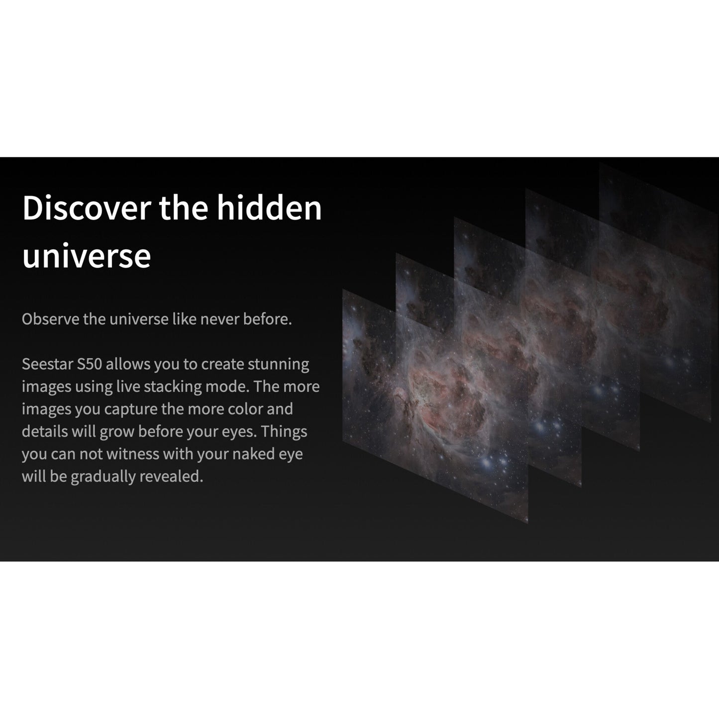 Télescope All-in-One Seestar S50 pour l'astronomie - ZWO