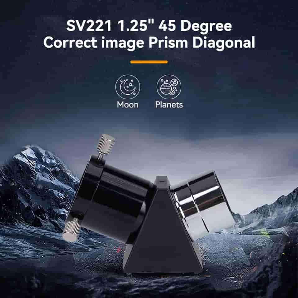 Prisme Renvoi Coudé 1.25 pouces 45 degrés SVBONY SV221