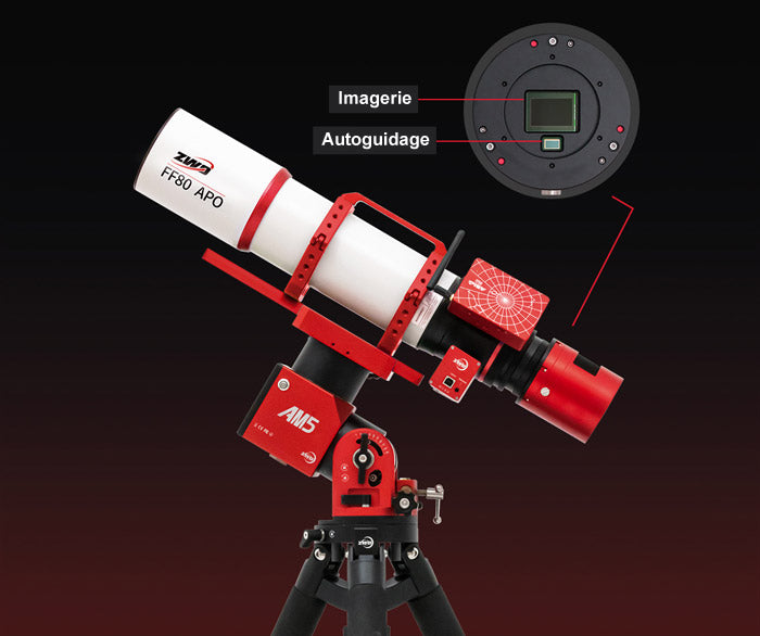 Caméra Refroidie Couleur ASI2600MC Duo avec Autoguidage Intégré - ZWO