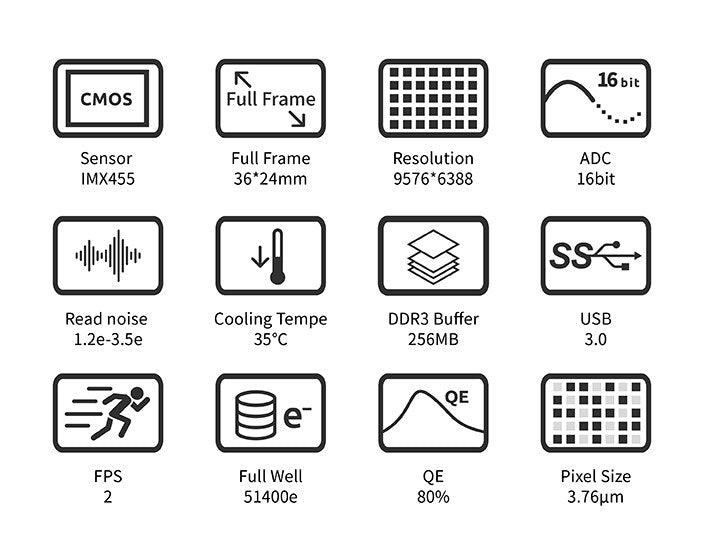 ZWO ASI6200MC-P Fotocamera con raffreddamento a colori per imaging del profondo cielo - ZWO