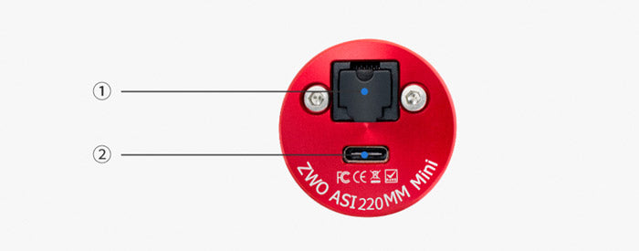 ZWO ASI220MM Mini Monokrom kamera - Ultrakompakt för precisionsvägledning