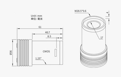 Caméra Monochrome ZWO ASI220MM Mini - Ultra-Compacte pour Guidage de Précision