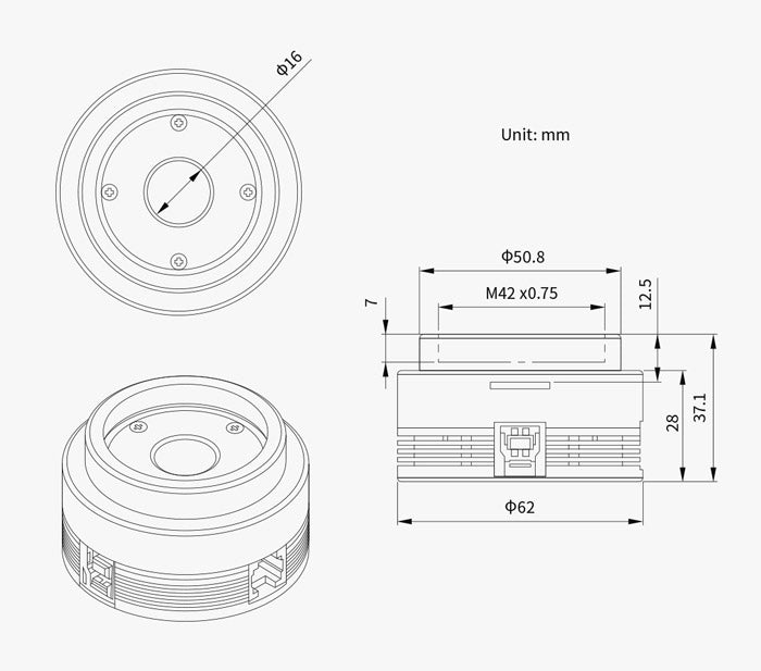 ZWO ASI662MC Color Camera with IMX662 CMOS Sensor - ZWO