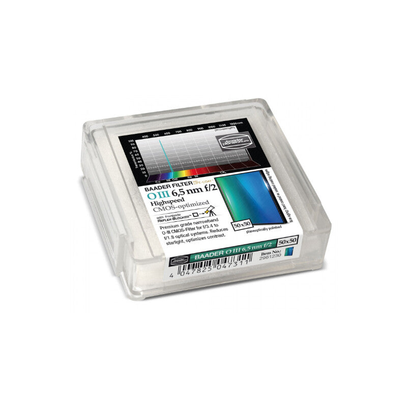 Filtre OIII CMOS f/2 Highspeed 50x50 mm - Baader