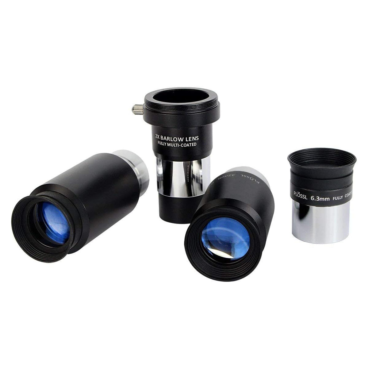 Ensemble d'Oculaires pour Télescope SVBONY avec Lentille Barlow 2x et Design Plossl à 4 Éléments (6,3 mm, 32 mm, 40 mm) - Astronomy Store