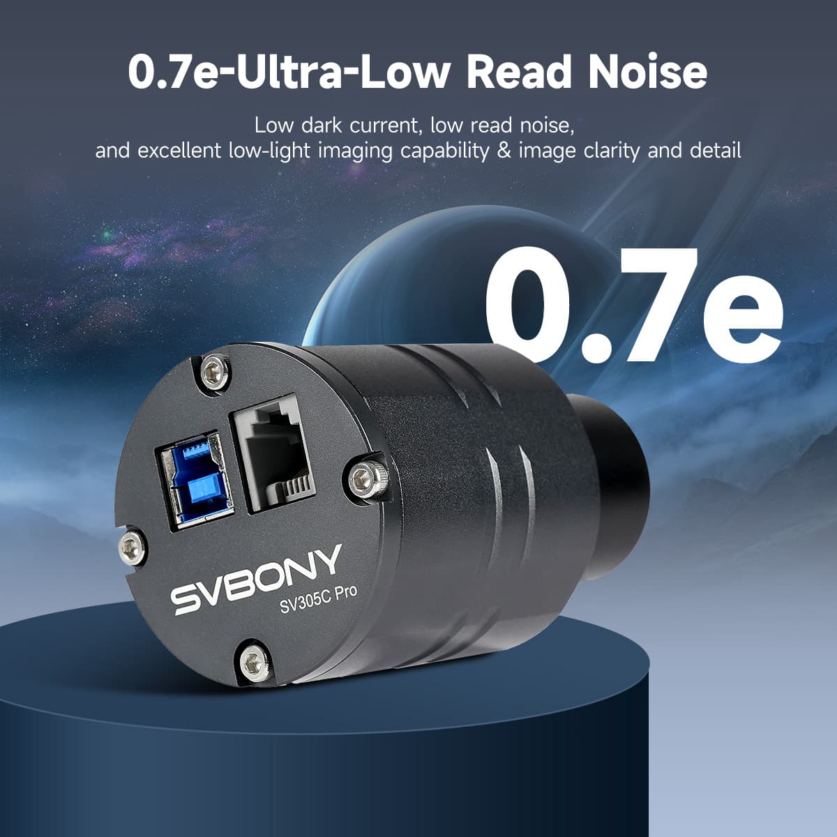 Caméra SVBONY SV305C Pro 2 MP USB 3.0 pour imagerie planétaire et guidage