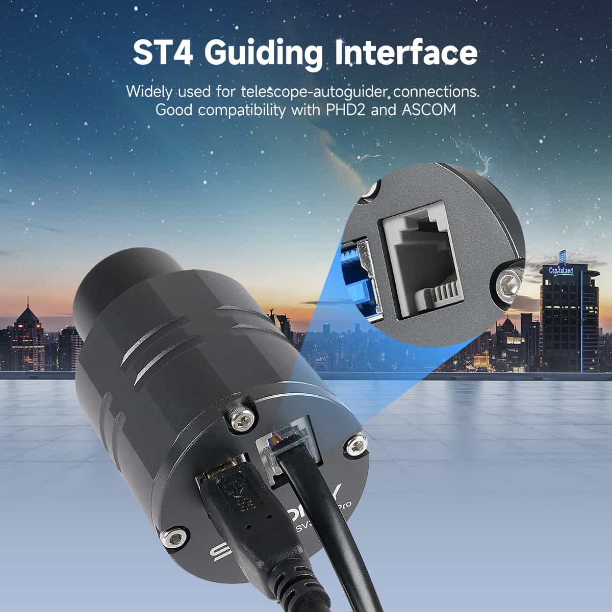 Caméra SVBONY SV305C Pro 2 MP USB 3.0 pour imagerie planétaire et guidage