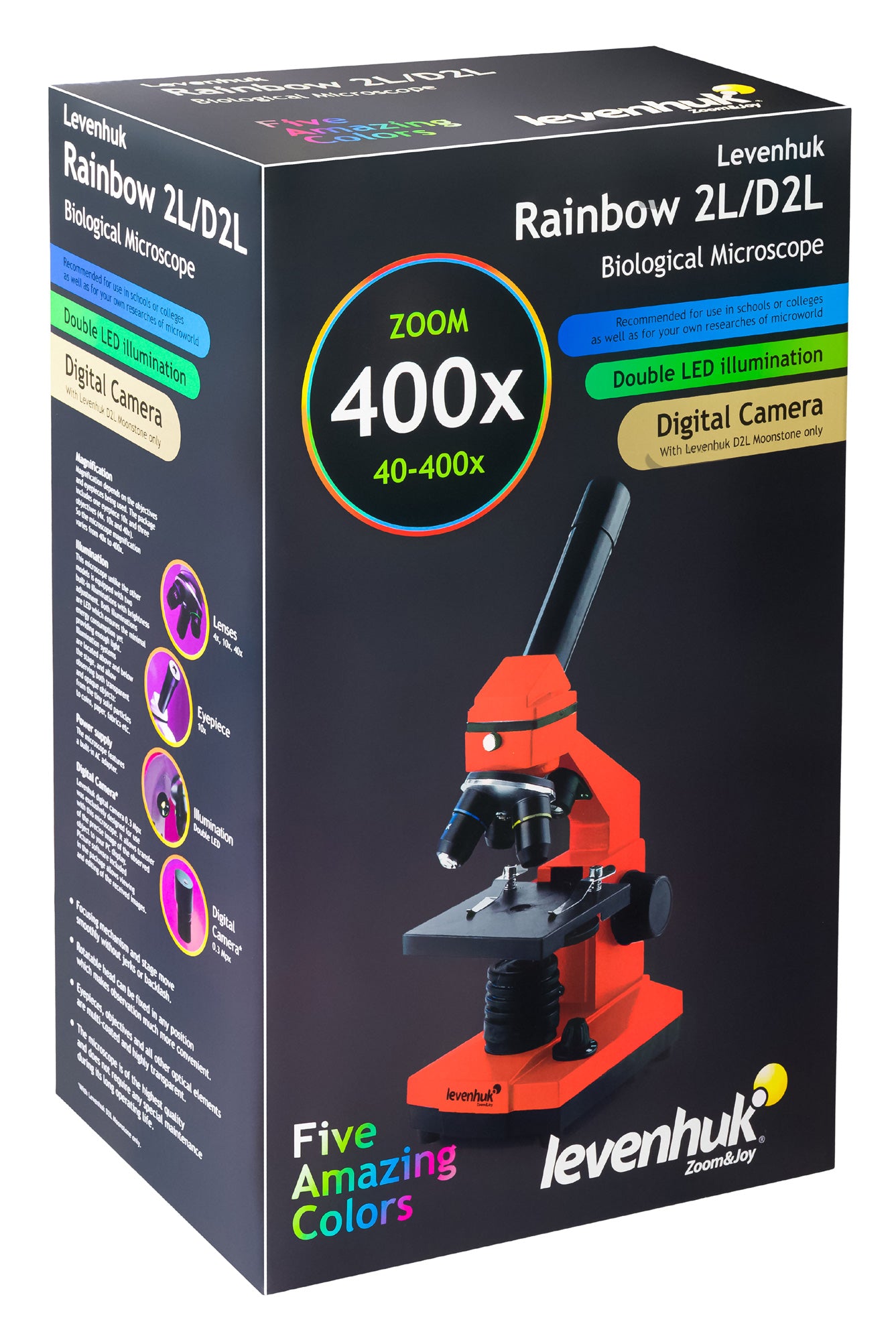 Microscope numérique Rainbow D2L 0,3 Mpx Moonstone Levenhuk