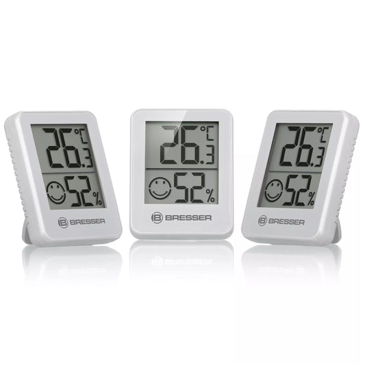 Ensemble de 3 indicateurs ClimaTemp Hygro blanc