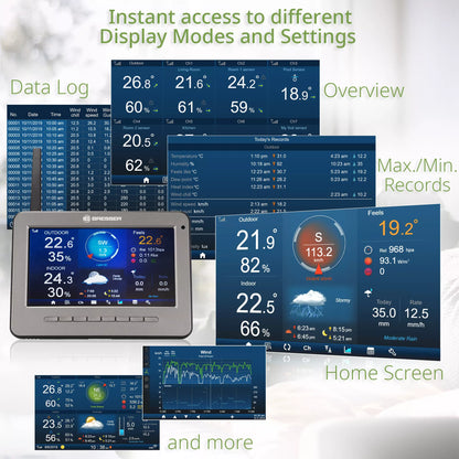 Station Météo Professionnelle 7-en-1 WLAN HD TFT - BRESSER