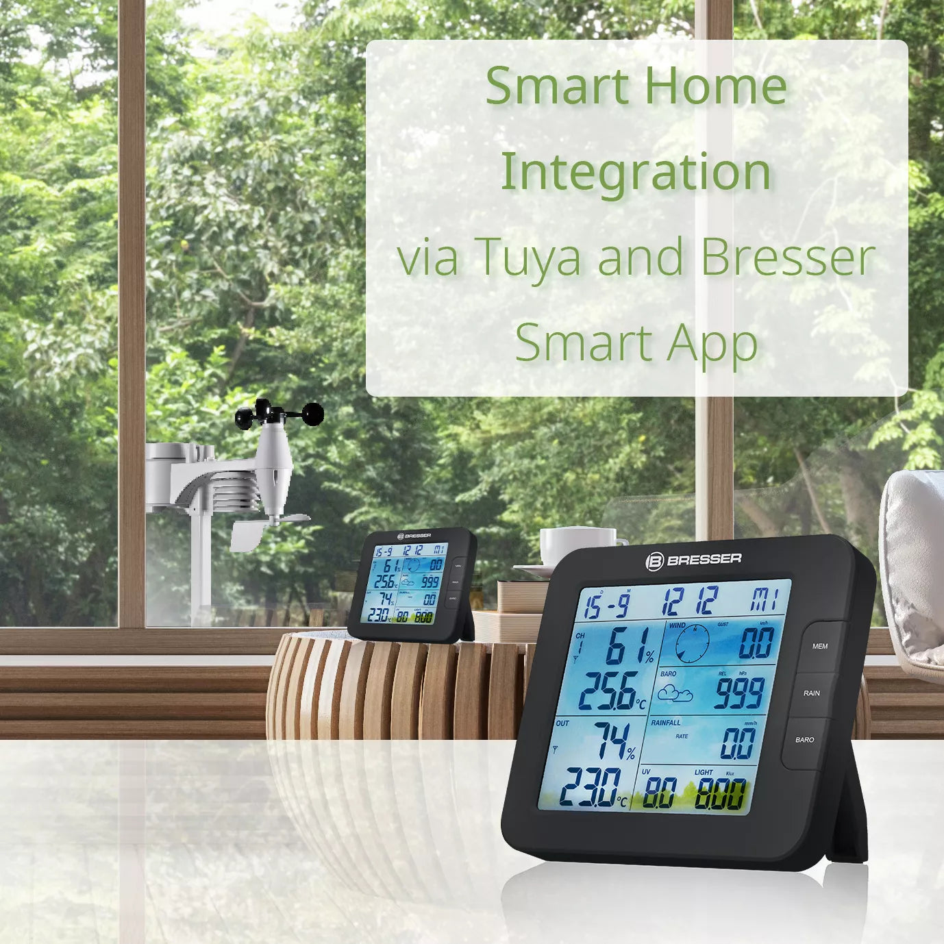 Station Météo Connectée 7-en-1 BRESSER ClimateConnect Tuya Smart Home