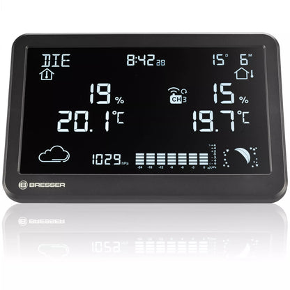 Station météo sans fil BRESSER MeteoTemp TBH - Prévision météorologique et mesure de la température