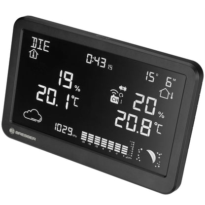 Station météo sans fil BRESSER MeteoTemp TBH - Prévision météorologique et mesure de la température