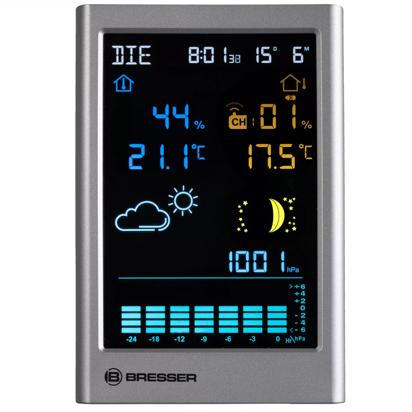 Station Météo Sans Fil BRESSER MeteoTemp TBV - Suivi Climatique Intérieur et Extérieur