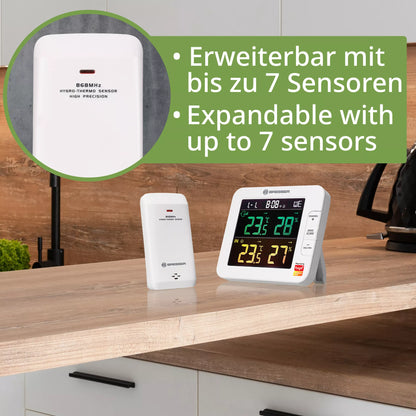 Thermomètre / Hygromètre BRESSER Tuya Smart Home à 7 Canaux - Bresser