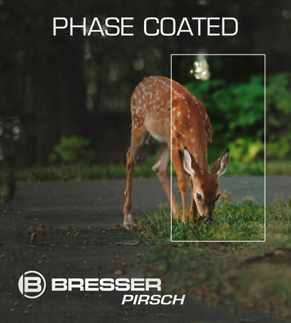 Jumelles BRESSER Pirsch 8x34 Phase Coating - Idéal pour la randonnée ou la chasse