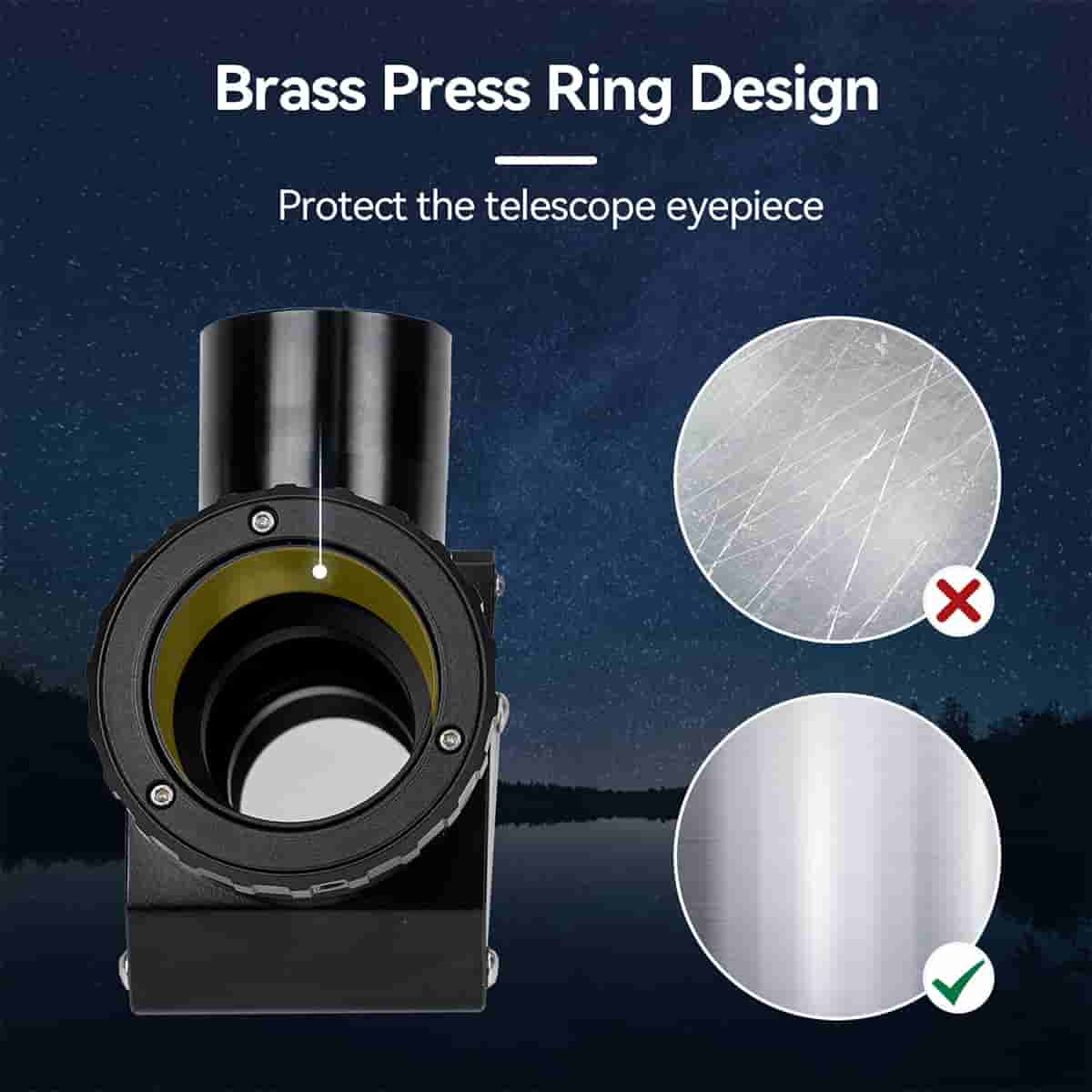 Renvoi coudé pour l'astronomie 1.25" avec Miroir Dielectrique SV223 - SVBONY