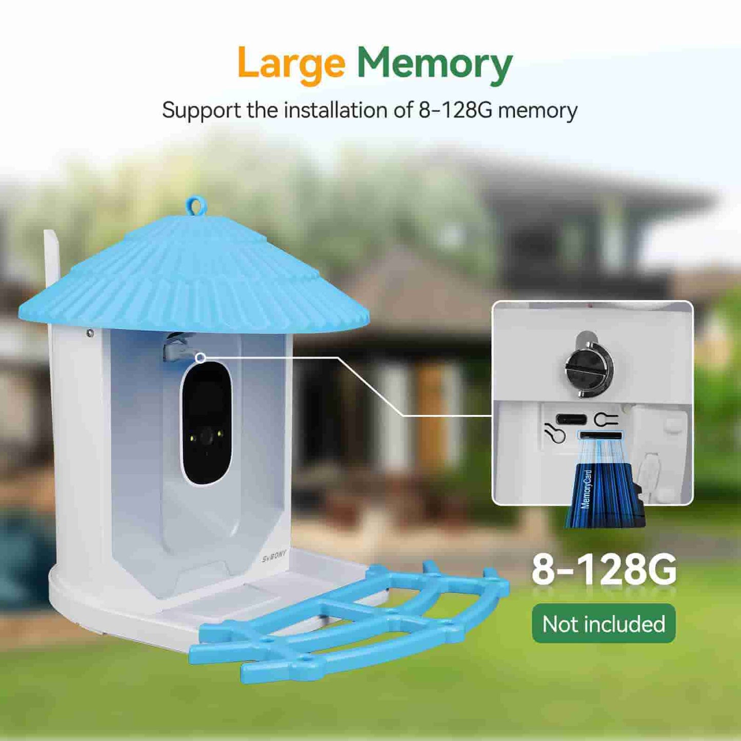 Mangeoire Intelligente SC101 avec Caméra HD pour l’Observation des Oiseaux - SVBONY