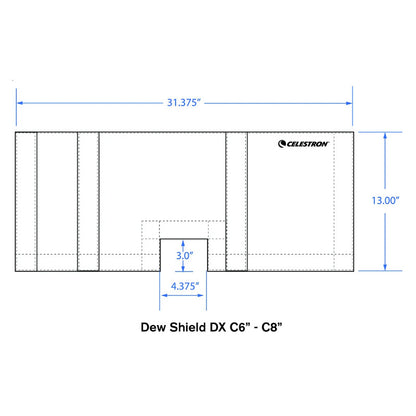 Pare-buée Lens Shade pour Télescopes SC - Celestron