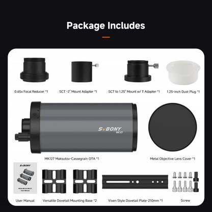 Télescope Maksutov-Cassegrain MK127 pour l'astronomie - SVBONY