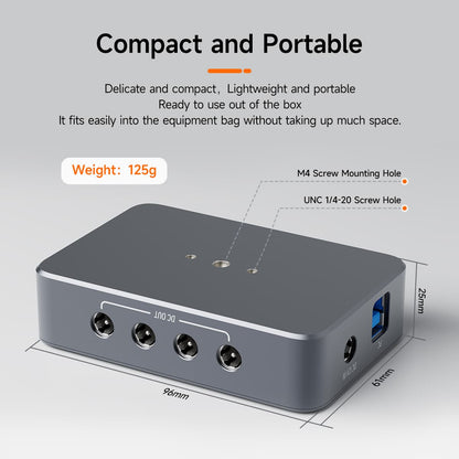 Boîtier d'alimentation SVBONY SV241 pour astrophotographie - Micro DC + USB, Interface USB3.1 Type-C