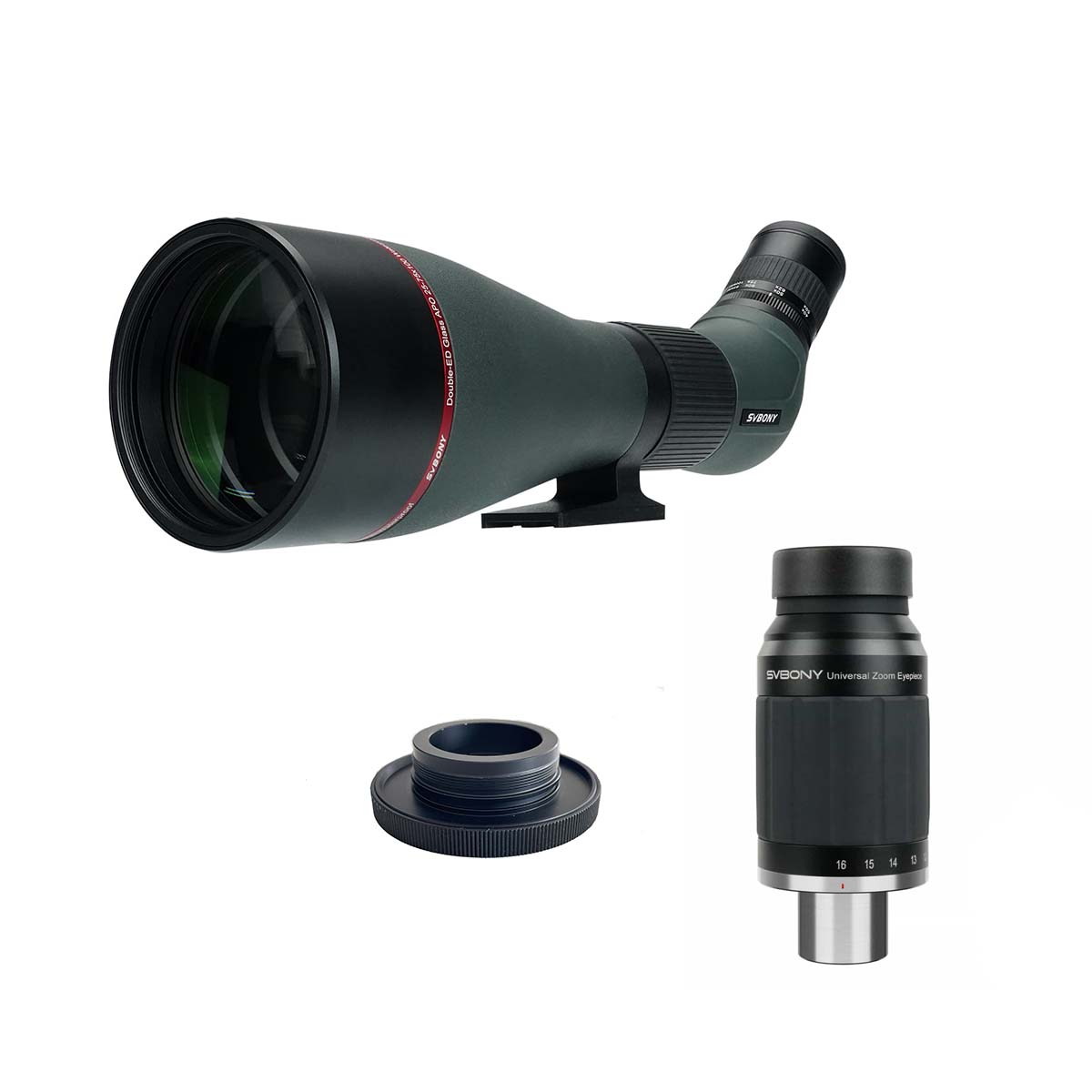 Oculaire Zoom SV245 8-16mm FOV 63° Parfocal & ClickStop pour l'astronomie - SVBONY