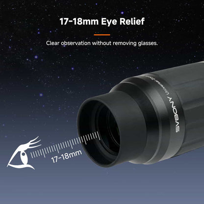 Oculaire Zoom SV245 8-16mm FOV 63° Parfocal & ClickStop pour l'astronomie - SVBONY