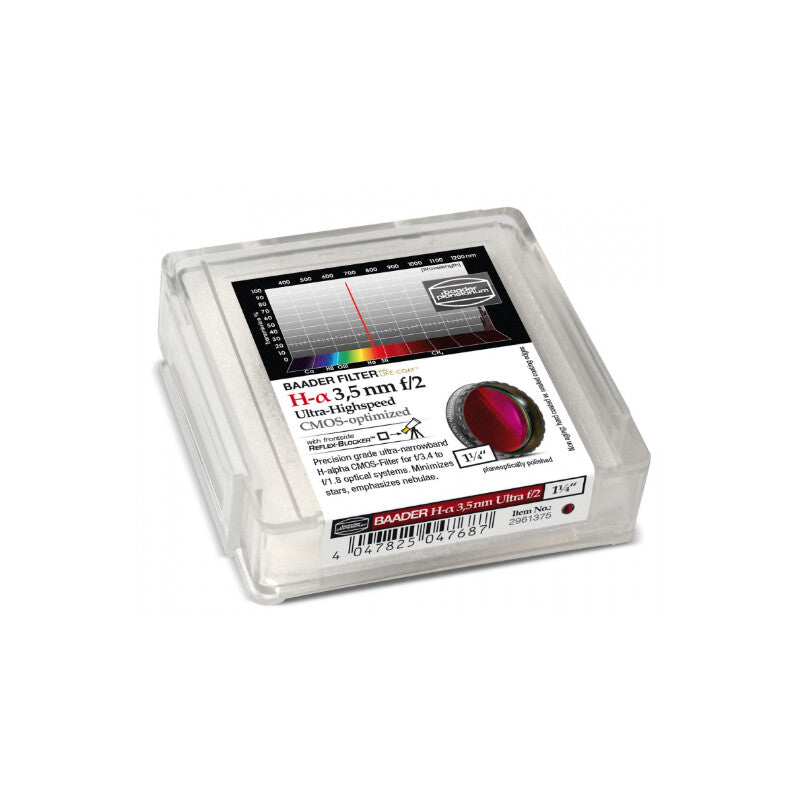 Filtre H-alpha 3,5 nm 1,25" f/2 Ultra-Highspeed pour CMOS – Baader