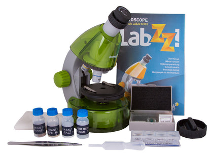 Microscope enfant LabZZ M101 40x-640x avec kit d'expériences - Levenhuk