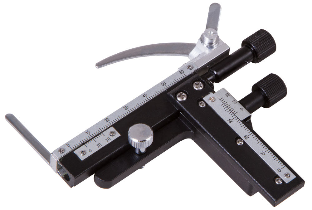 Platine mécanique MS3 pour lames de microscope Levenhuk