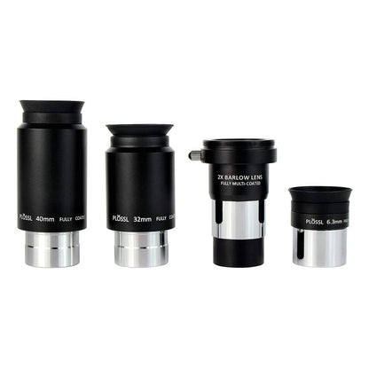 Ensemble d'Oculaires pour Télescope SVBONY avec Lentille Barlow 2x et Design Plossl à 4 Éléments (6,3 mm, 32 mm, 40 mm) - Astronomy Store