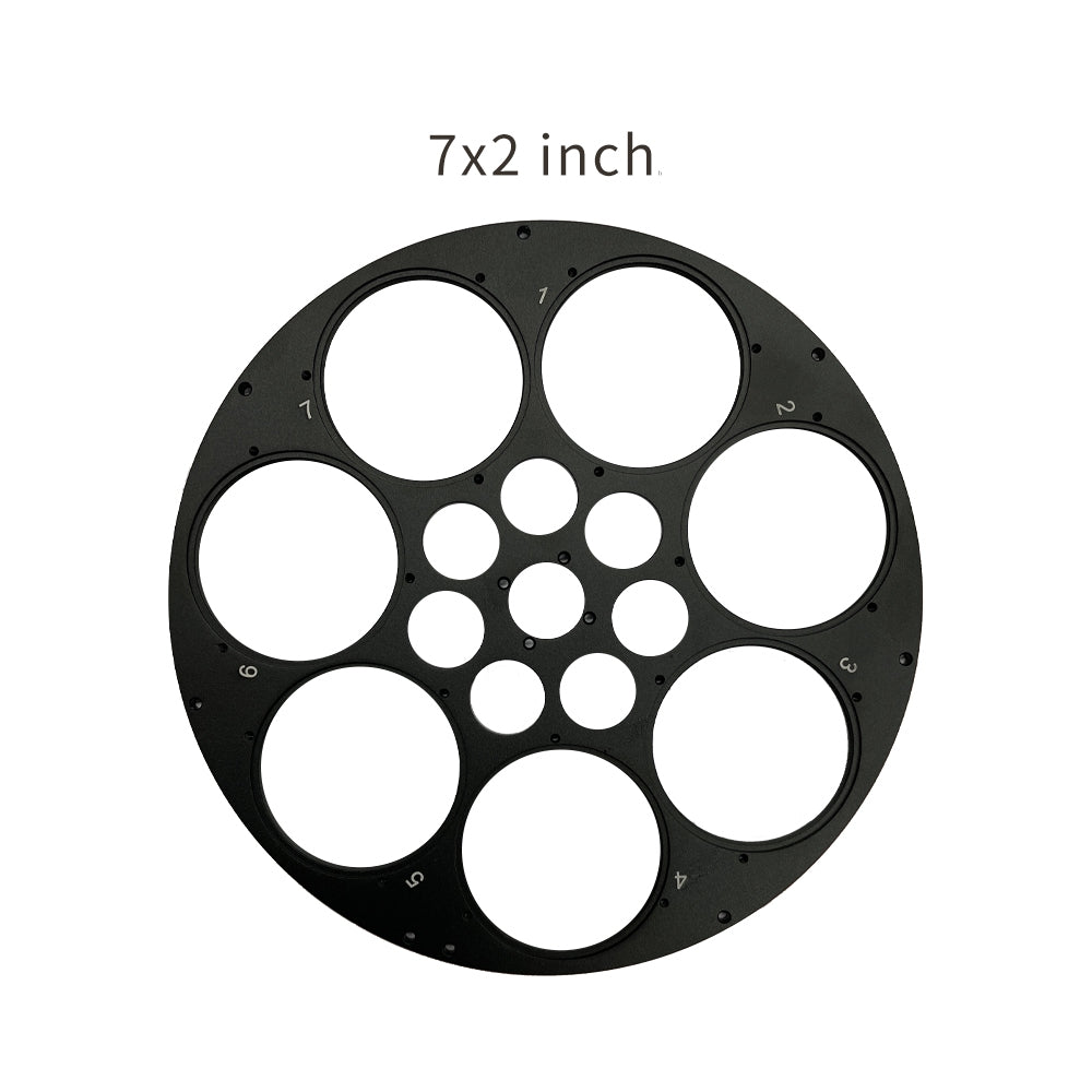 Elektronische filterwiel AFW-L 7×2″ (50,8 mm) – compatibel met full-frame DSO-camera's en andere sensors – voor astronomie - ToupTek Astro