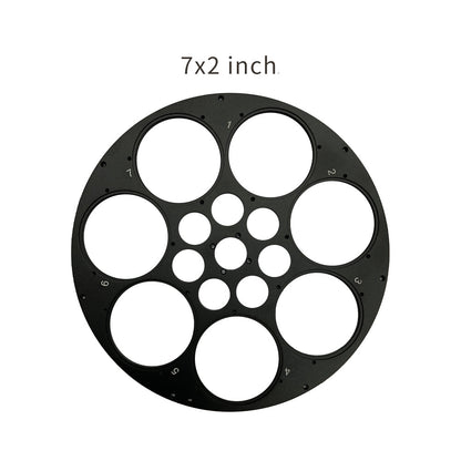 Elektronische filterwiel AFW-L 7×2″ (50,8 mm) – compatibel met full-frame DSO-camera's en andere sensors – voor astronomie - ToupTek Astro