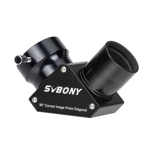 SVBONY SV222 - Diagonal with 90-degree erecting prisms 1.25 inches with anti-reflective metal coating for refractor telescope