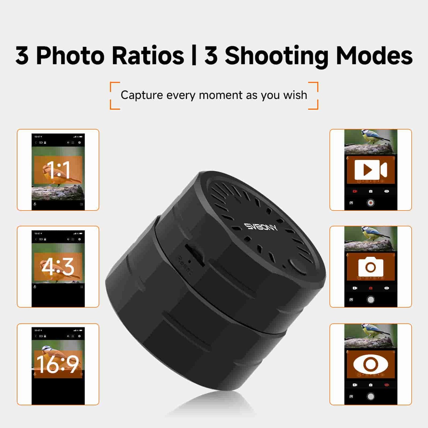 Caméra Oculaire WiFi SC002 pour Digiscopie d’Oiseaux – SVBONY