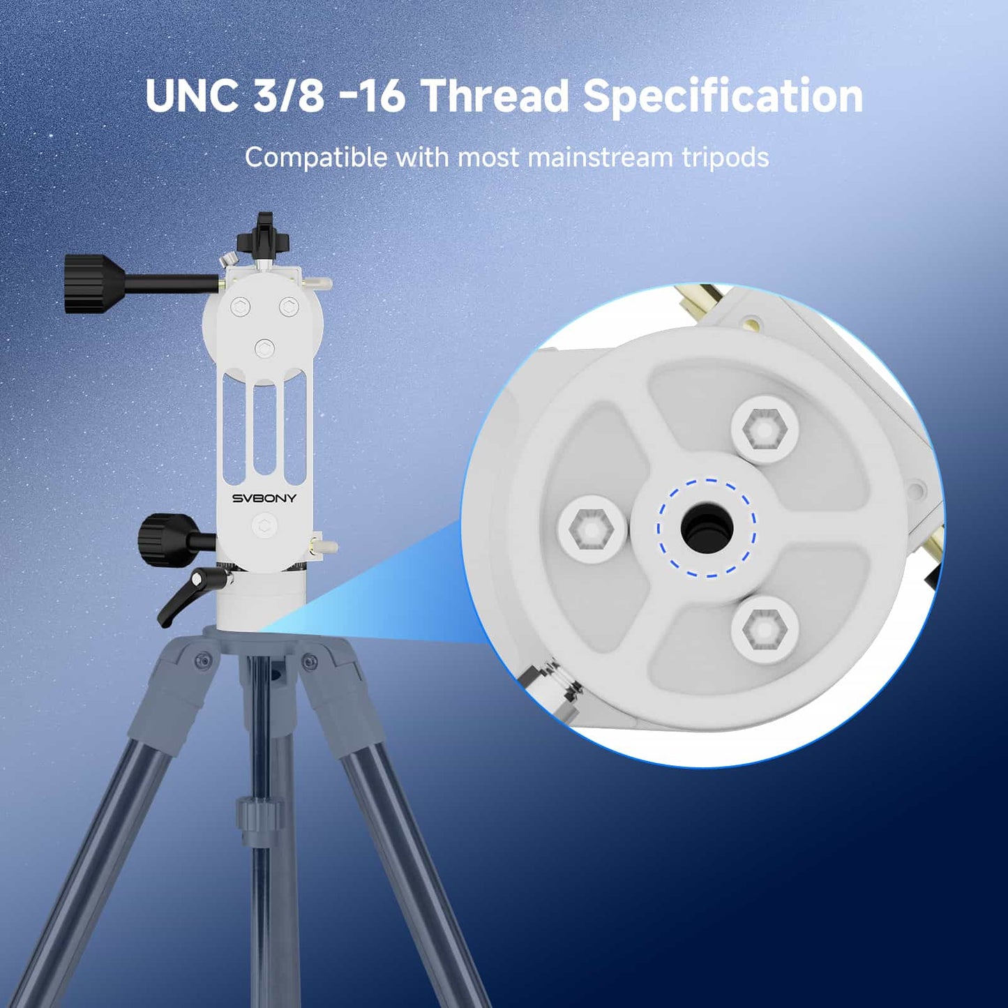 Monture Mini Alt-Azimuth SV225 à Réglage Fin pour Télescope - SVBONY