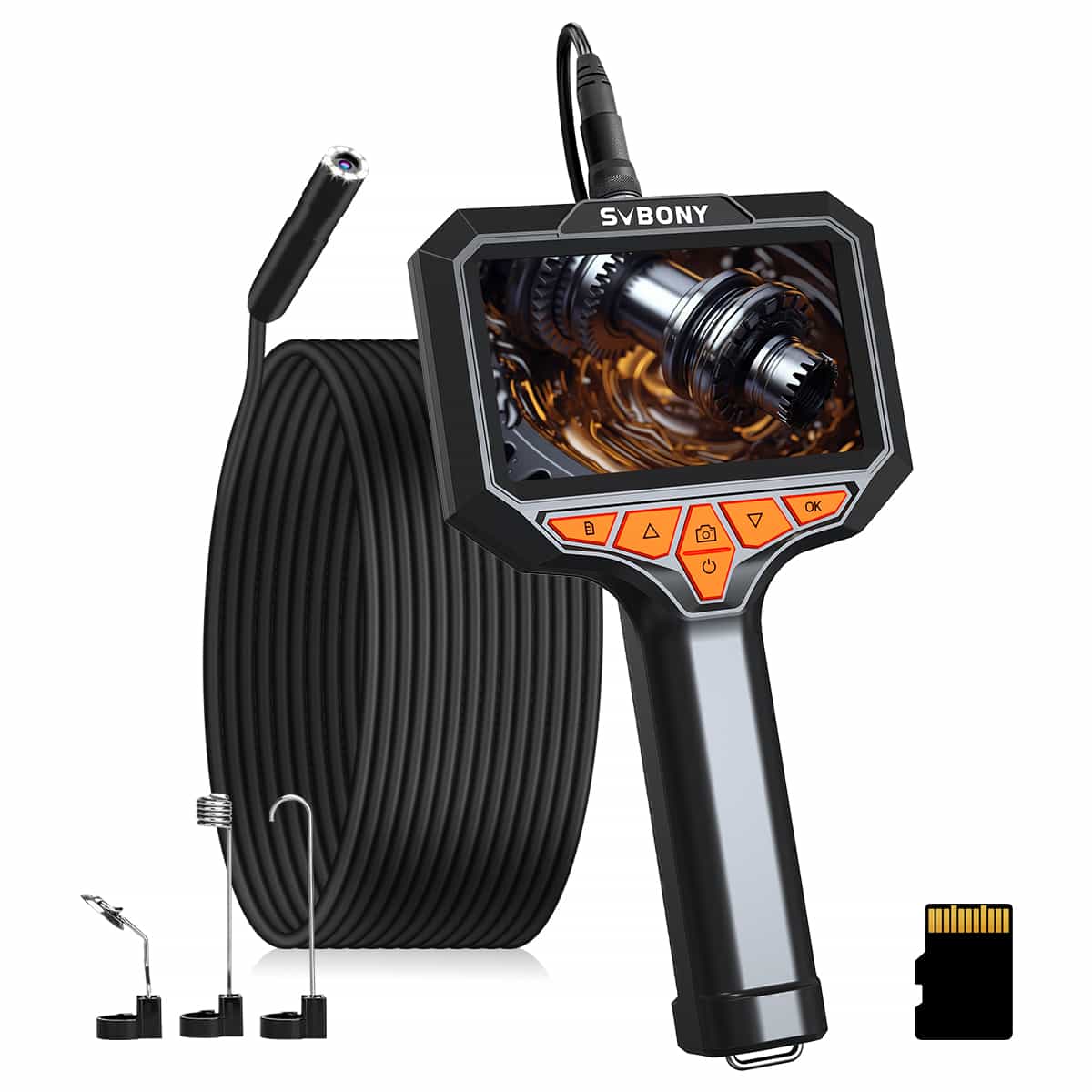 Caméra Endoscope Industrielle 2MP avec Écran 4.3" et Câble 5m - Svbony