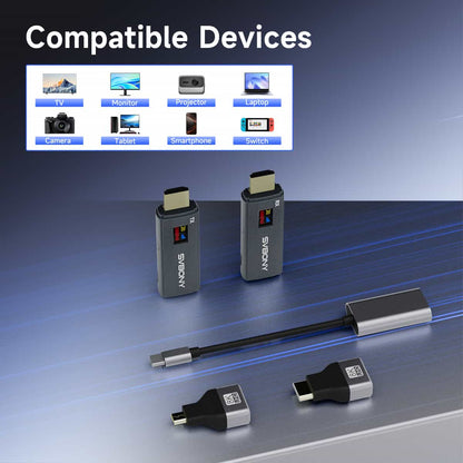 Wireless HDMI Transmitter and Receiver 1080P with a 0.42" OLED screen - Svbony