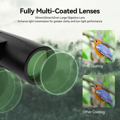 Jumelles SV202 ED 8x32 Étanches IPX7 avec Prismes BaK-4 - SVBONY