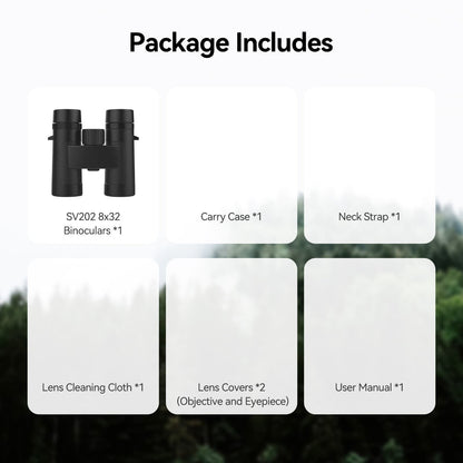 Jumelles ED 10x42 Étanches et Antibuée avec Prisme BaK-4 et Optiques Multi-traitées - SVBONY