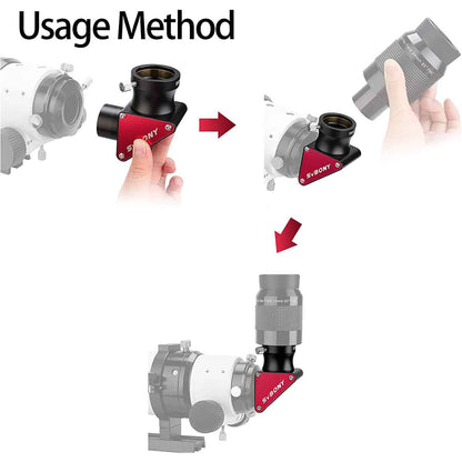 SVBONY Mirall Diagonal a 90 graus de 2 polzades amb Adaptador de 1,25 polzada