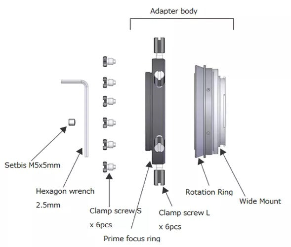 Adaptateur Photo 60DX pour Nikon - Vixen