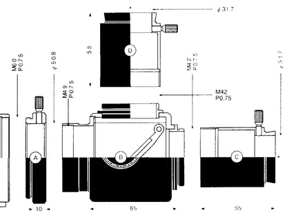 Miroir Basculant 31,7 mm - Vixen