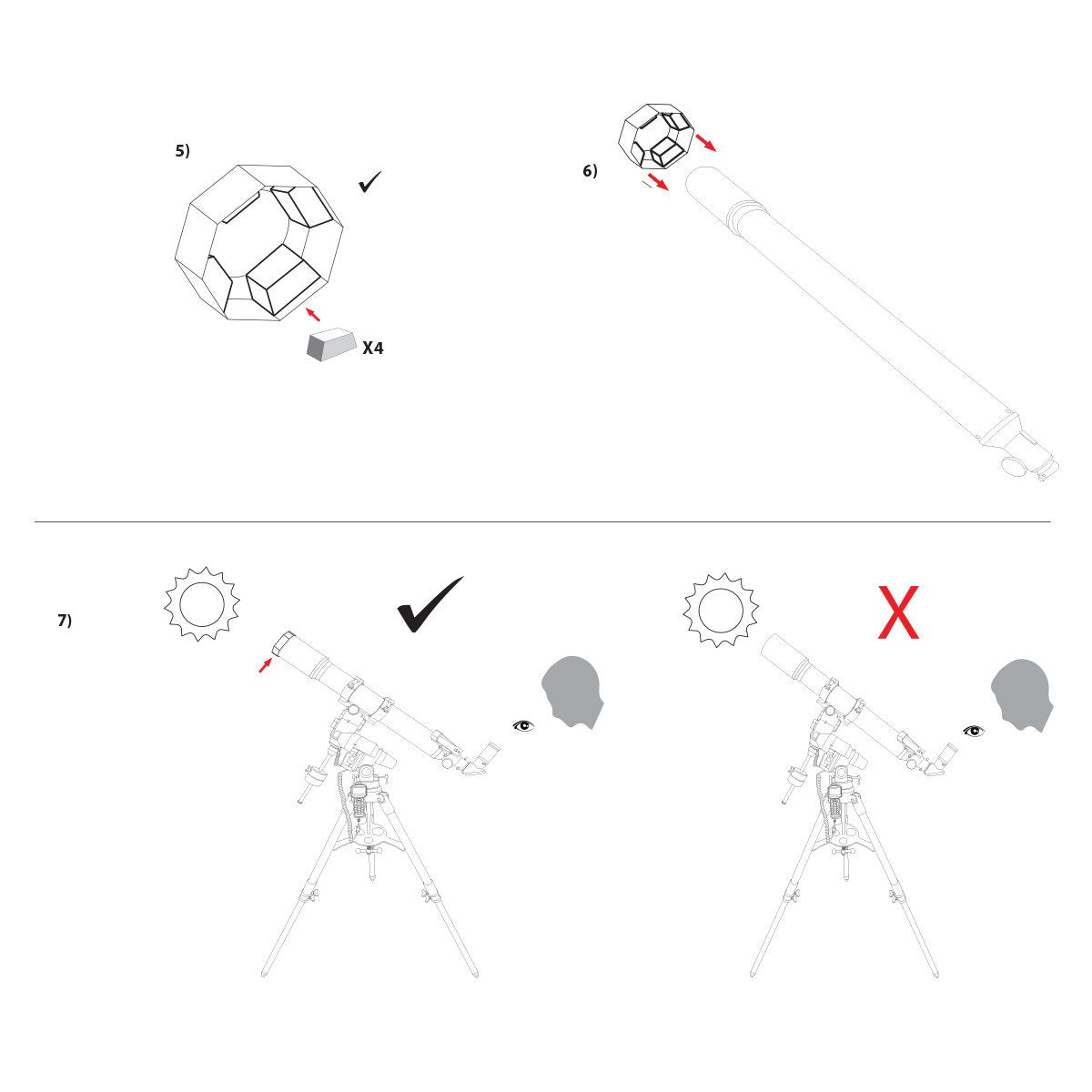 Filtre Solaire Sun Catcher pour Télescopes (Diamètre 110-130mm) - Explore Scientific