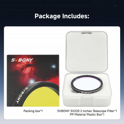 Filtre Narrowband 3nm H-Alpha & OIII SV220 2" – Svbony